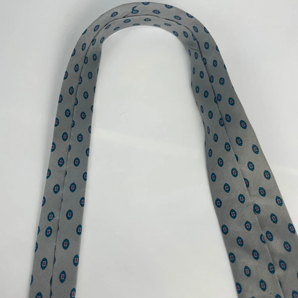 Vintage Frederick & Nelson Necktie‎ Men Gray Dots 3